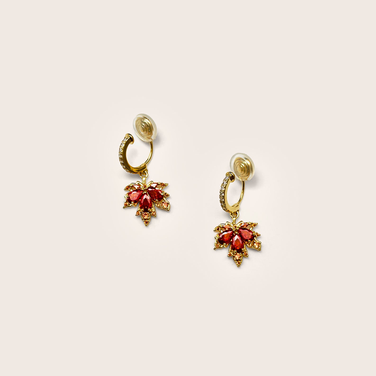 Ember Clip-On Drop Earrings