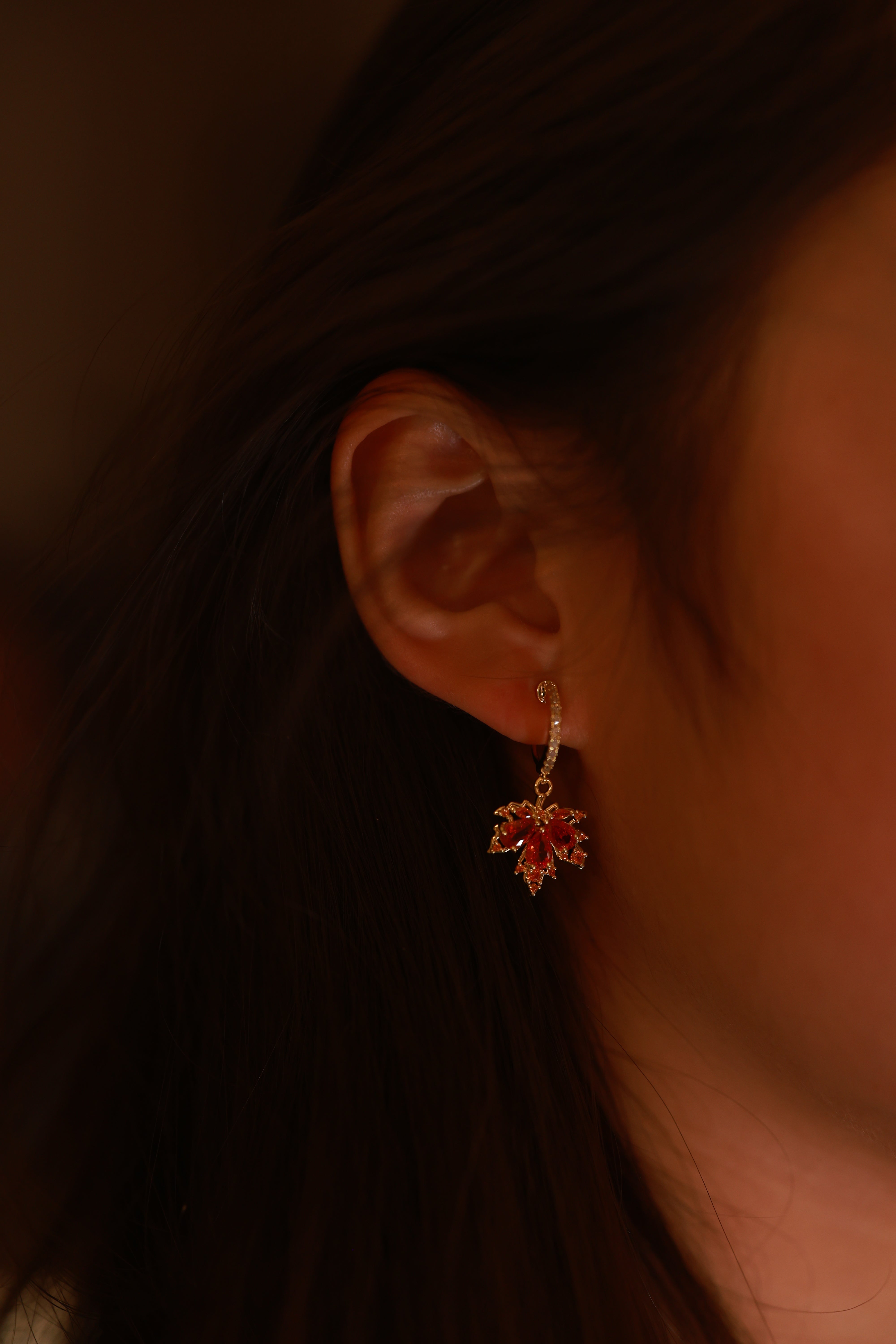 Ember Clip-On Drop Earrings — image 3