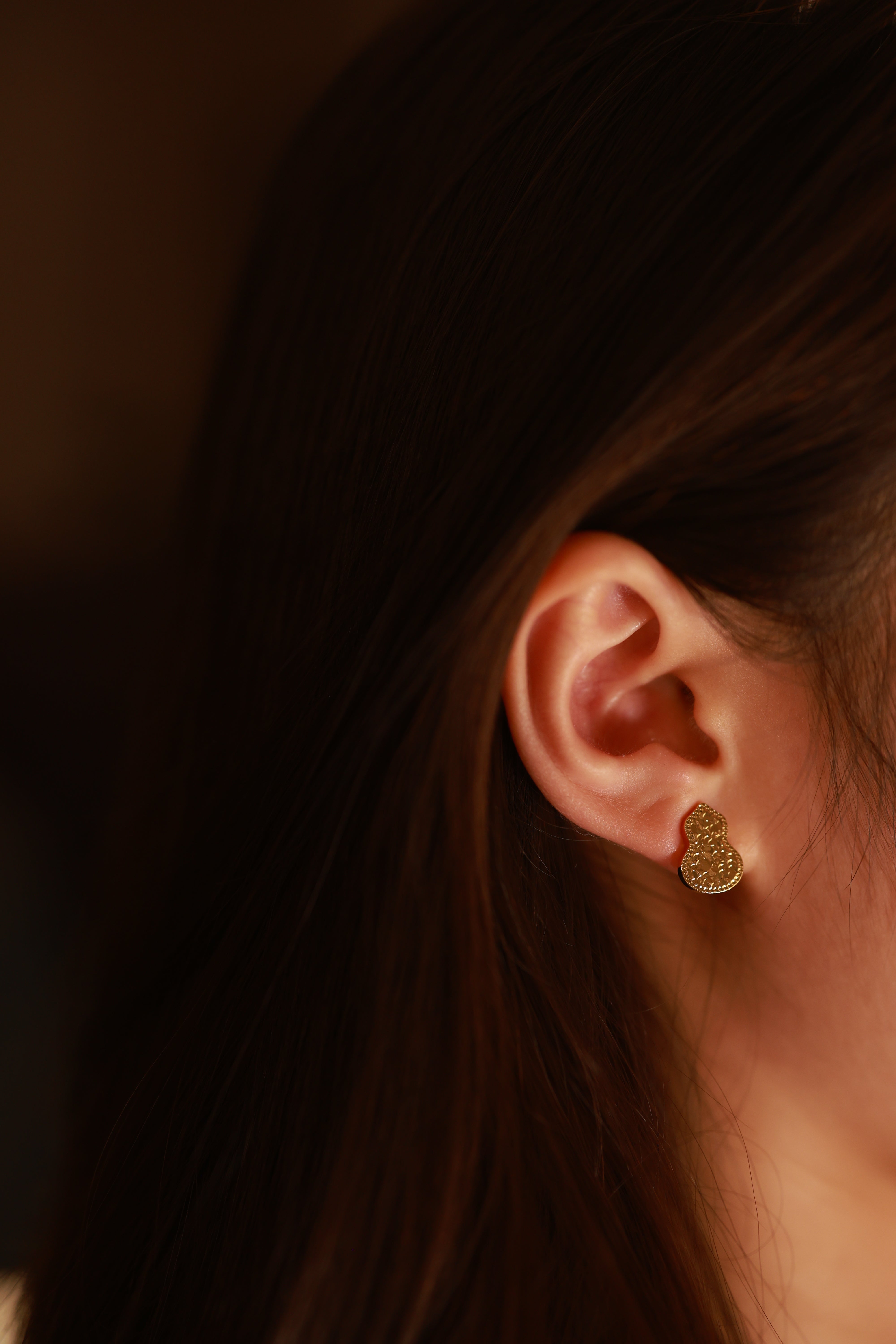 Hulu Golden Filigree Gourd Clips