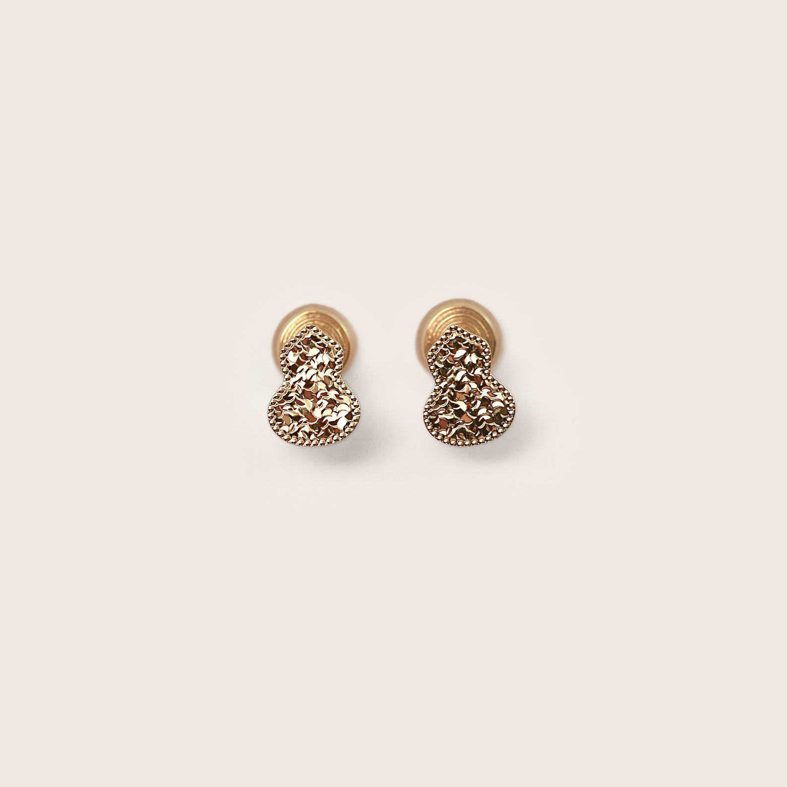 Hulu Golden Filigree Gourd Clips