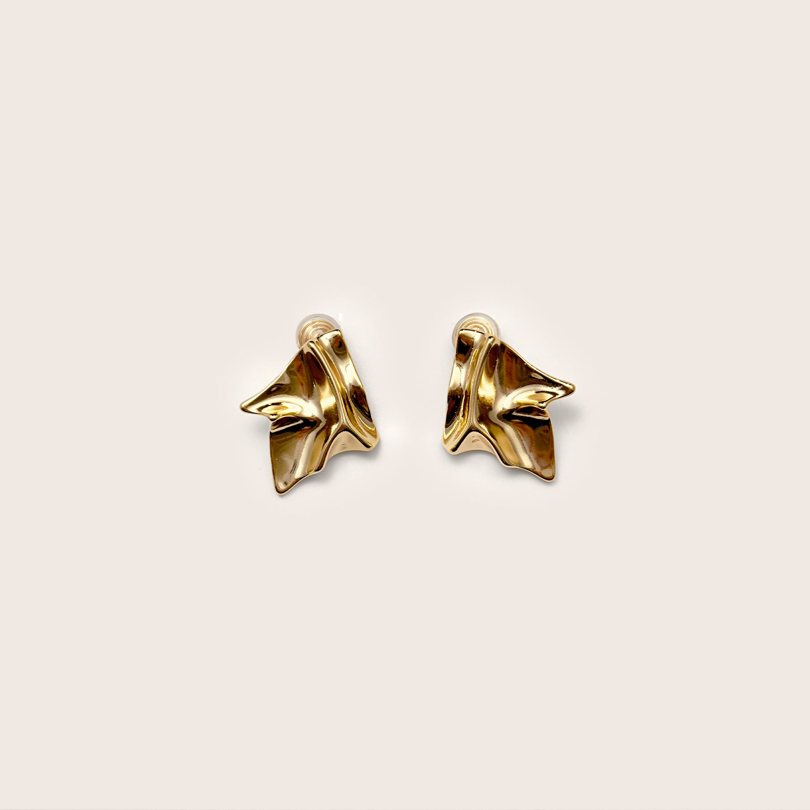 Fluid Gold Sculpted Earrings — image 3