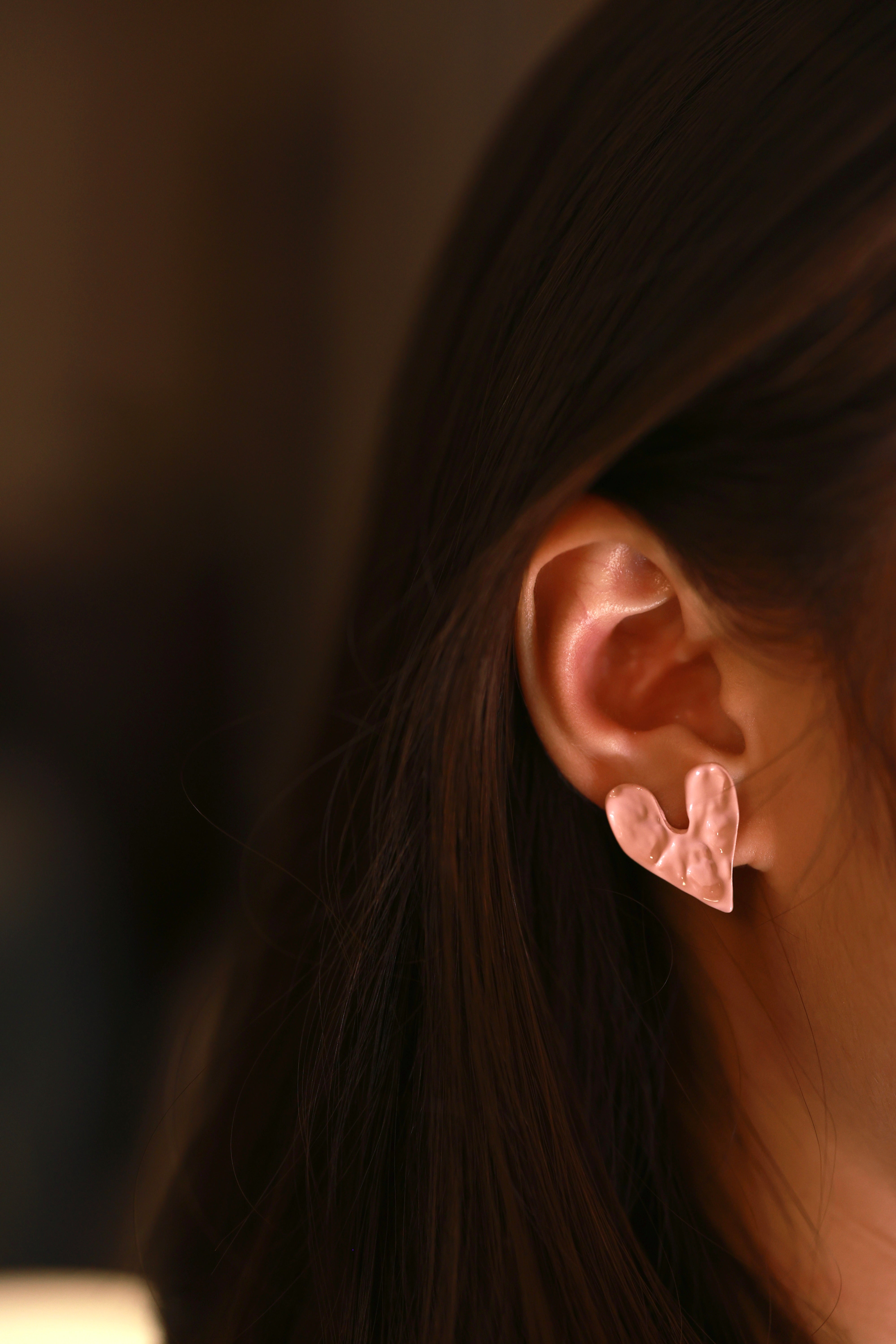 Fold Heart Stud Earrings — image 3