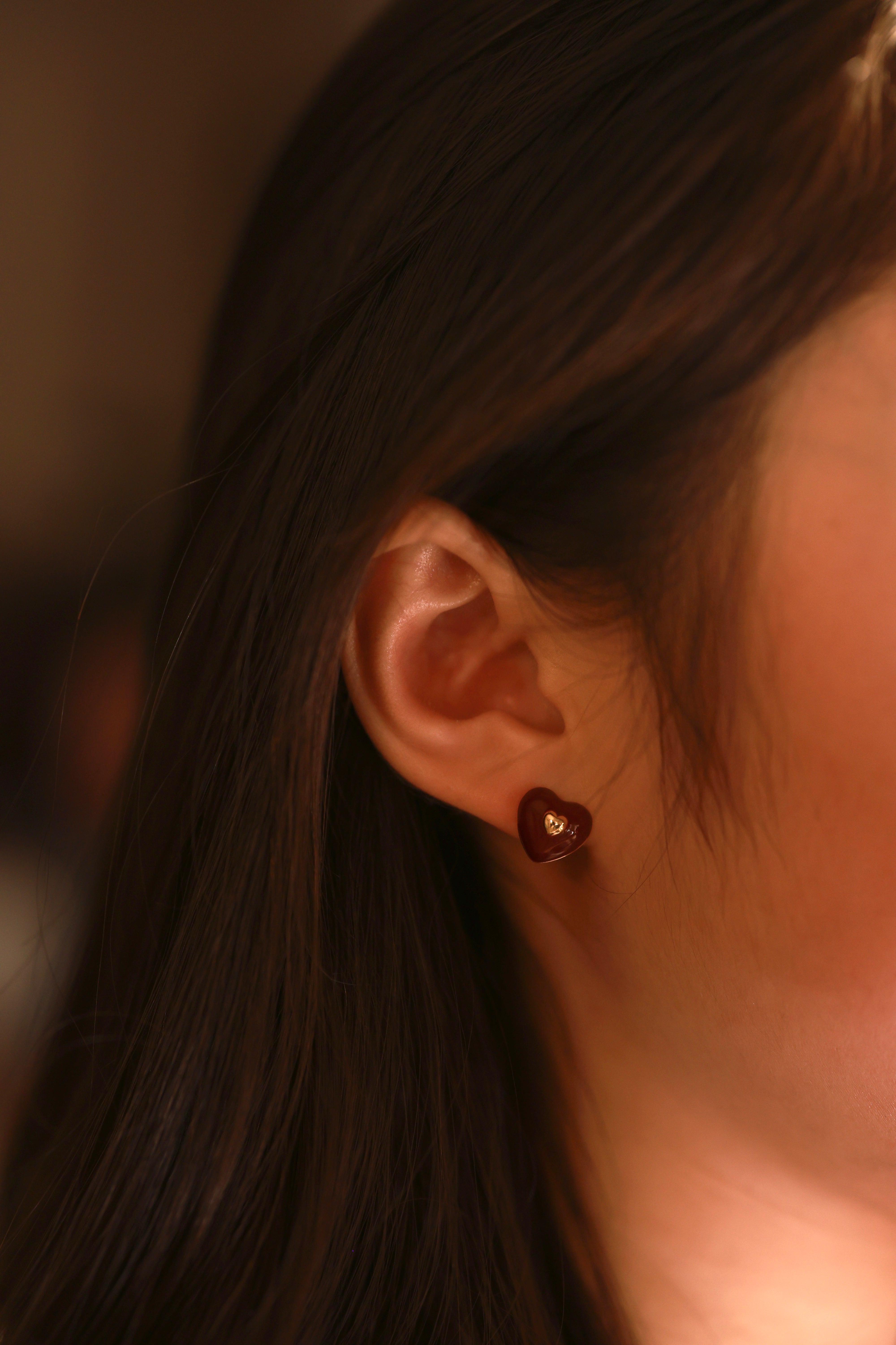 Inner Glow Heart Studs — image 4