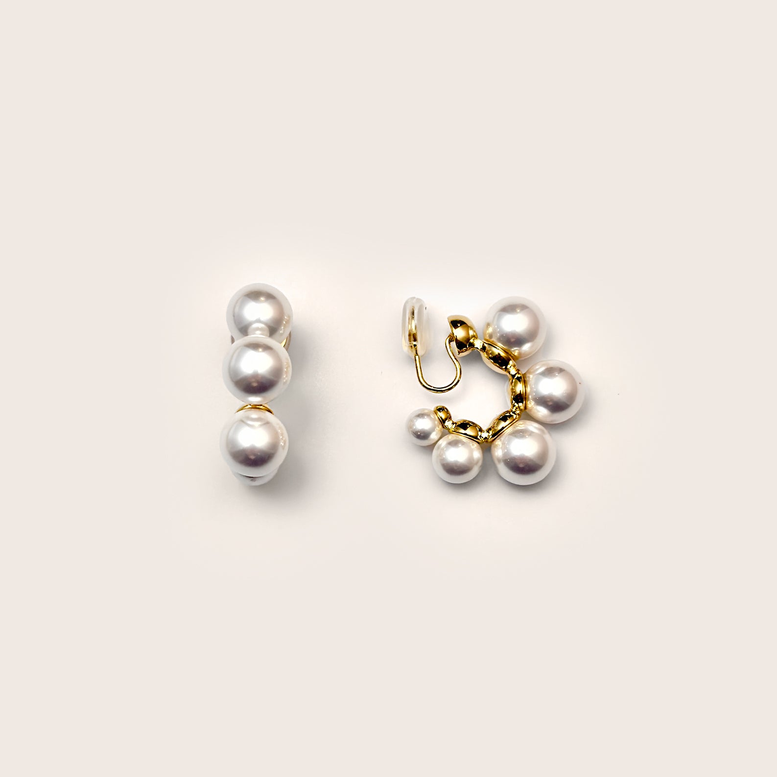Aura Pearl Hoops